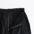 綿エステルウェザー オーバーパンツ #BLACK [HO-P021-051]