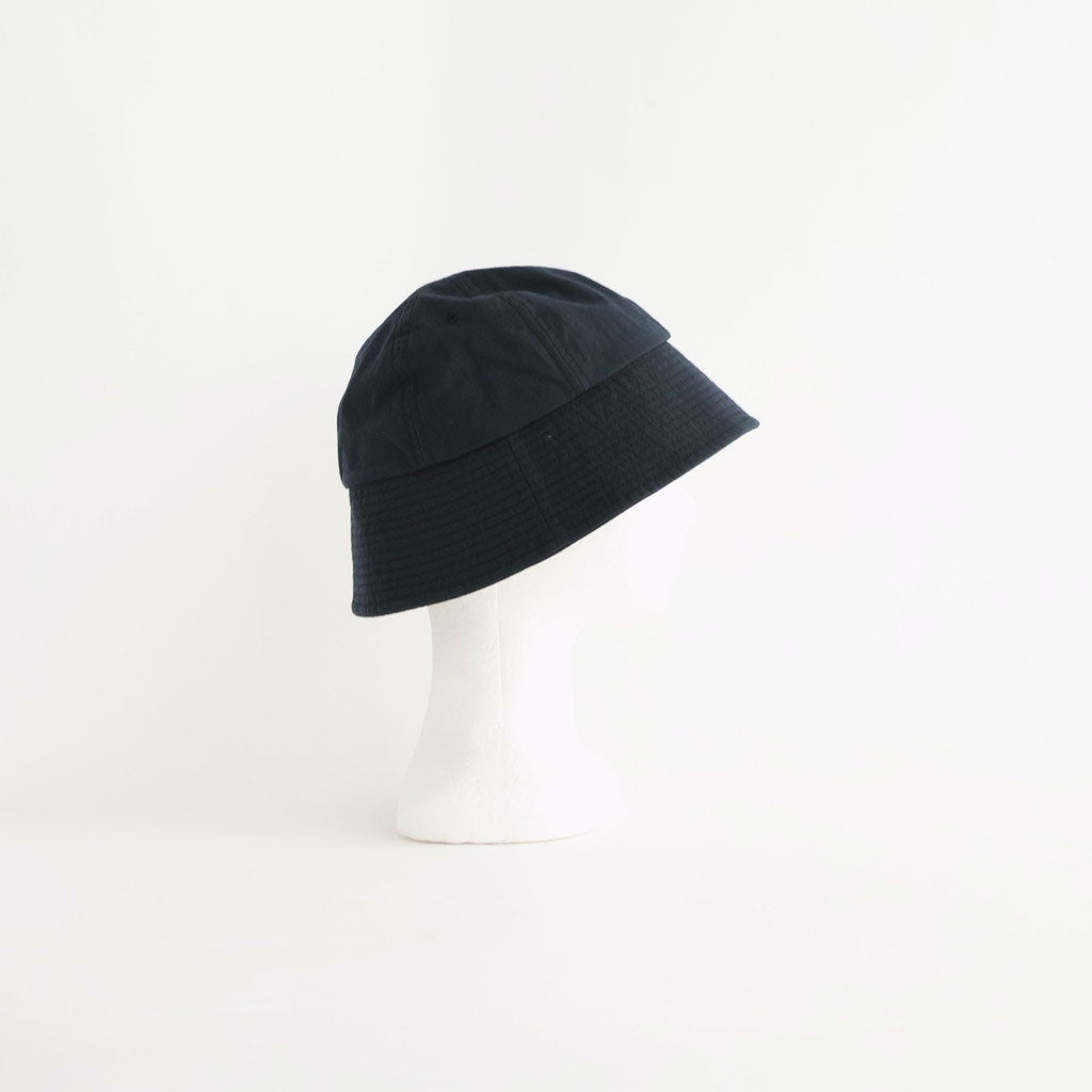 ナイロンオックス製品染セーラーハット #BLACK [HQ-K601-051]