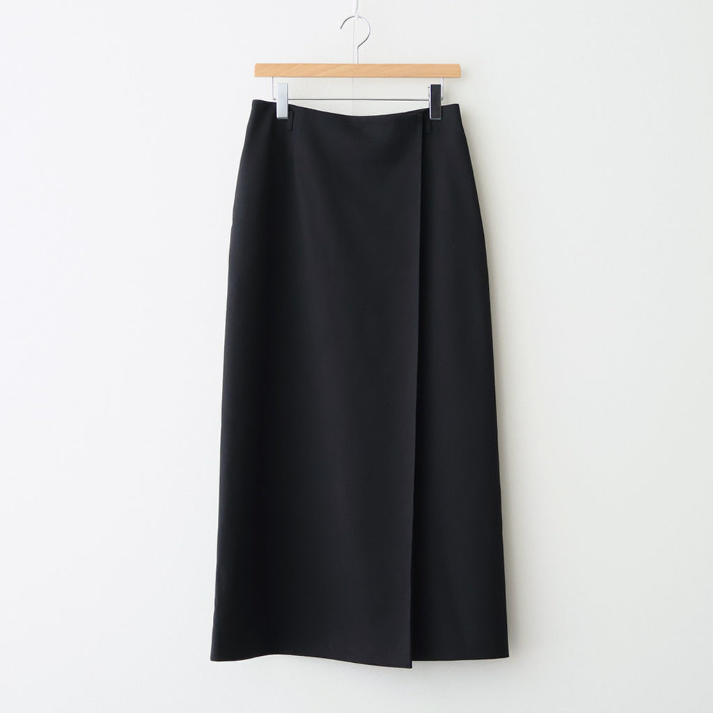 Twill Wrap Skirt #BLK [12520802]