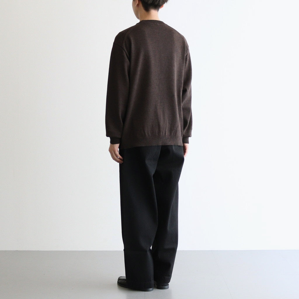 Selvage Denim Belted Pants #BLACK_WASHED [GU253-40064RB]