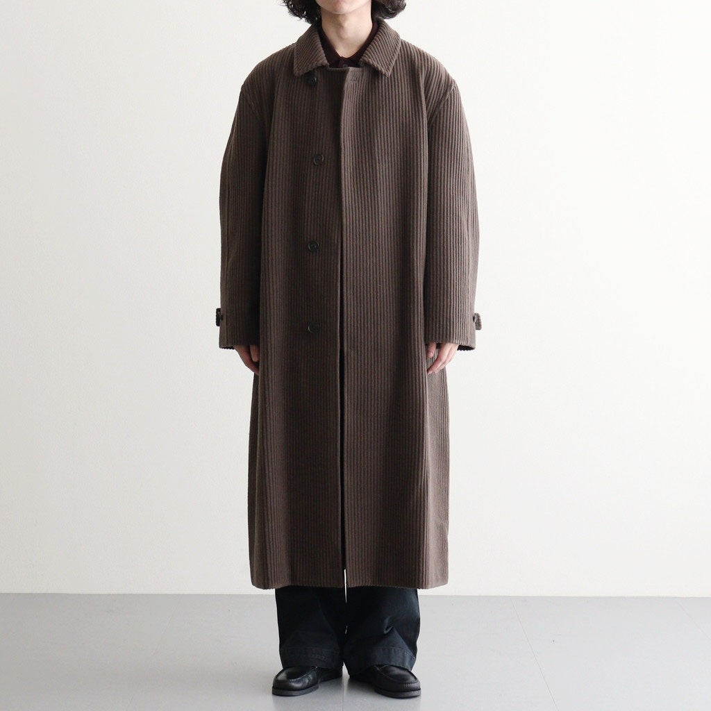 GARMENT-DYED FINX CHINO ONE-TUCK WIDE PANTS #BLACK [A26AP01CP]