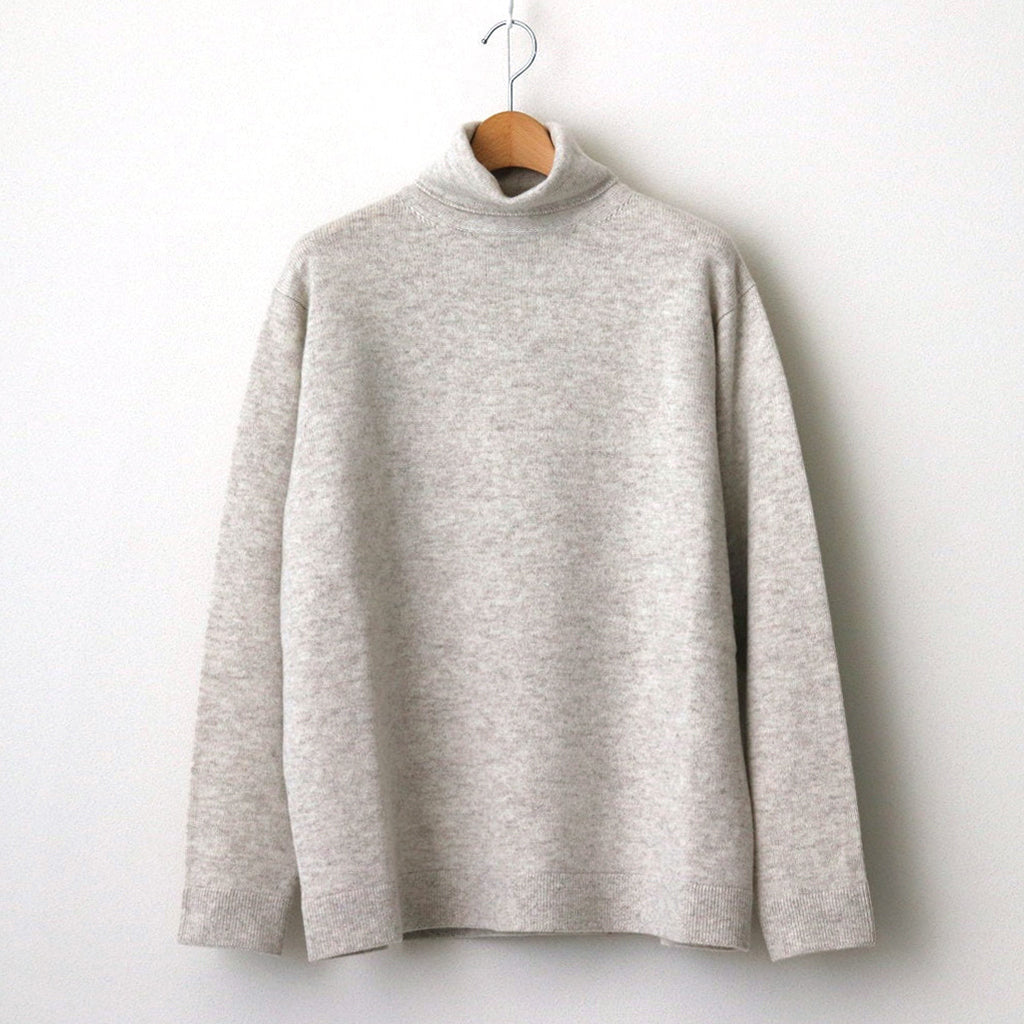 HIGH NECK SWEATER #natural l.beige [14252]