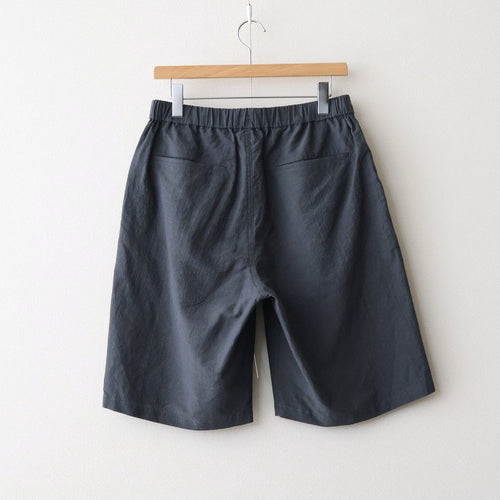 Cotton Linen Seersucker Track Shorts #GRAY [GM262-40036]