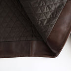 HEAVY LAMB LEATHER RIDERS JACKET #DARK BROWN [A25AB01LA]