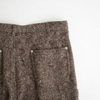 HOMESPUN TWEED PAINTER PANTS #MIX BROWN [A26AP03HT]