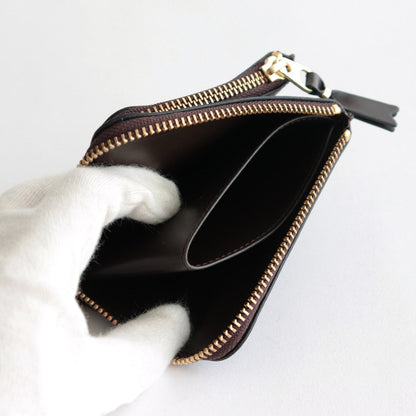 L-shaped ZIP wallet - OUTSIDE POCKET #BROWN [8Z-X031-051]