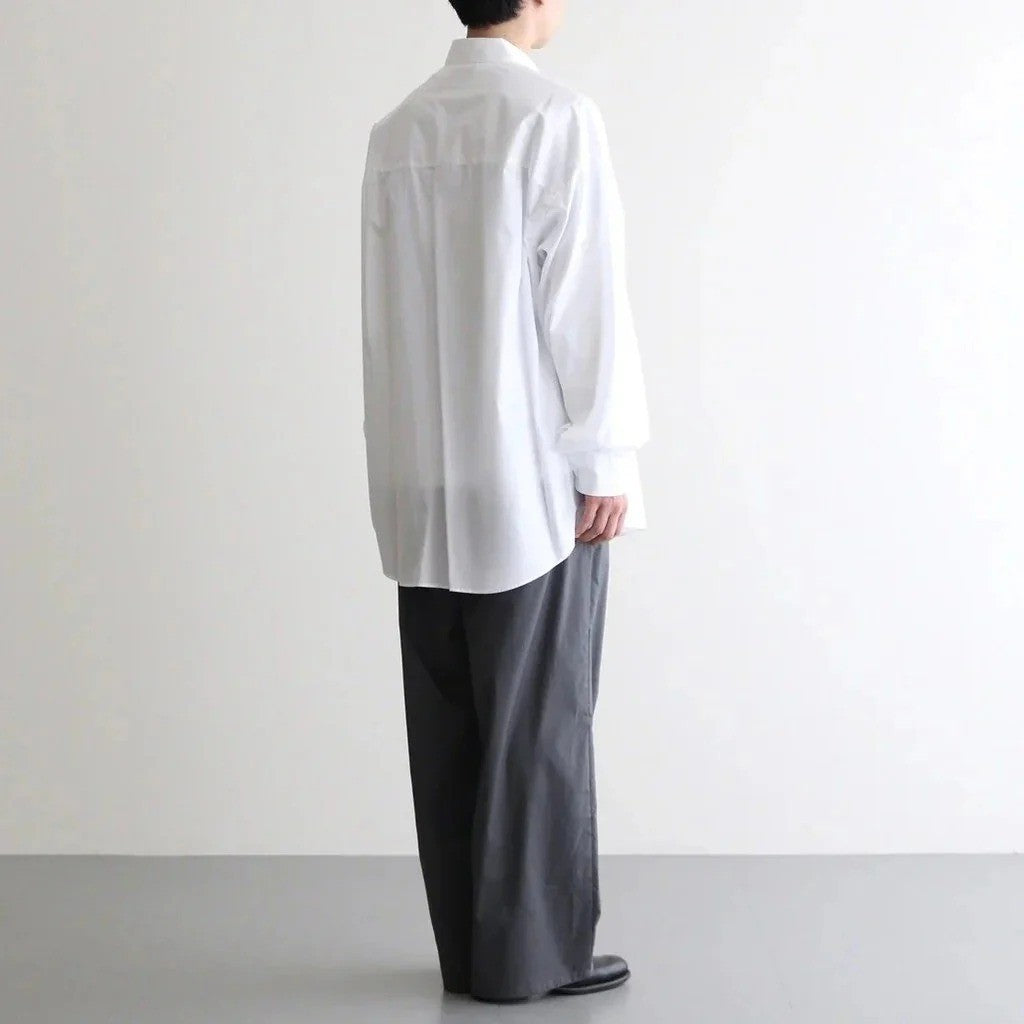 Broad L/S Oversized Regular Collar Shirt #WHITE [GM263-50001B]