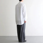 Broad L/S Oversized Regular Collar Shirt #WHITE [GM263-50001B]