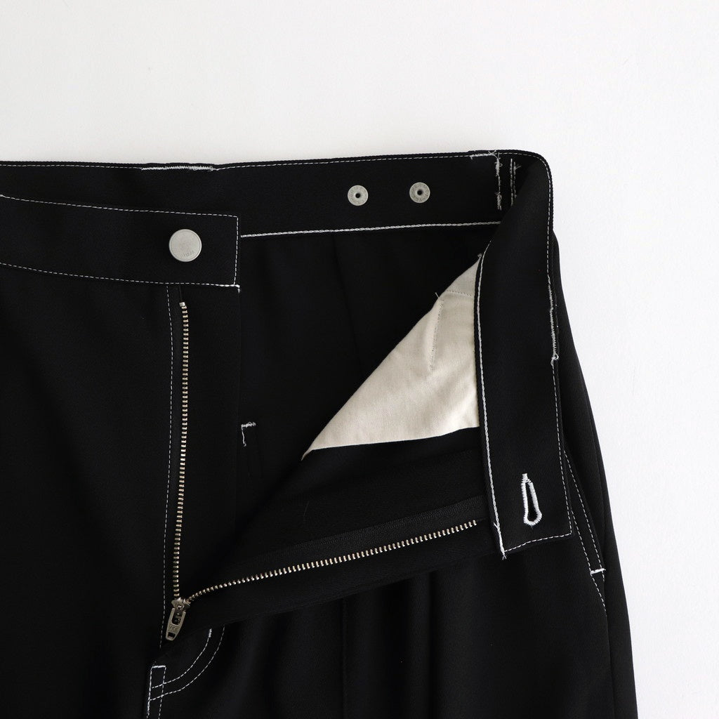 3PLEATED WIDE-LEG TROUSERS #CARBON BLACK [YK25SS0908P]