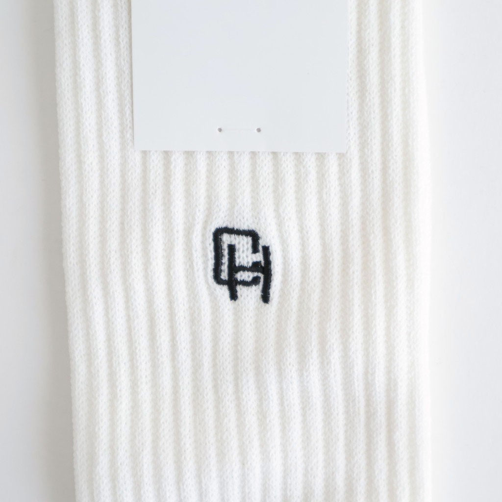 綿パイル刺繍ソックス #WHITE [HQ-K501-051]