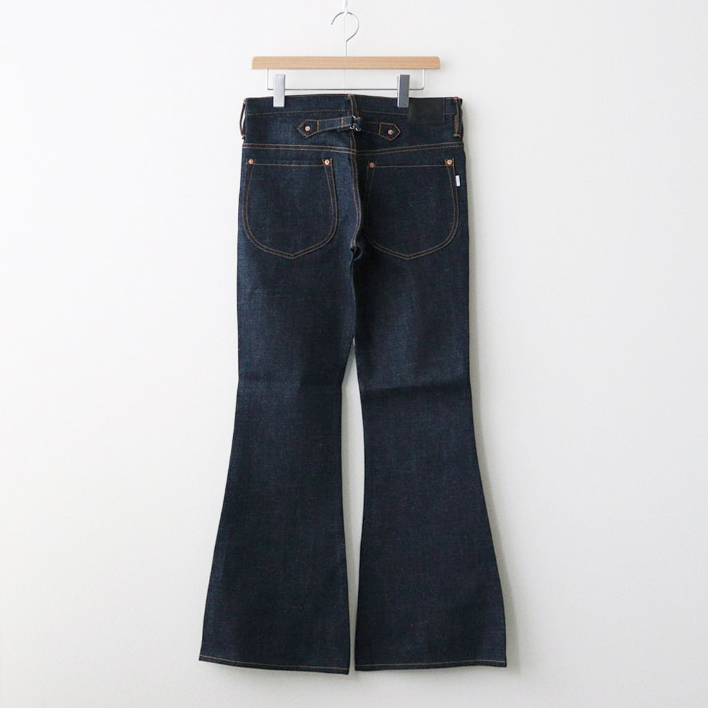 CLASSIC BELL BOTTOM DENIM PANTS #RIGID IINDIGO [CLASS007]