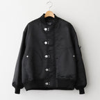 綿ナイロンダブルツイルブルゾン #BLACK [HP-J003-051]