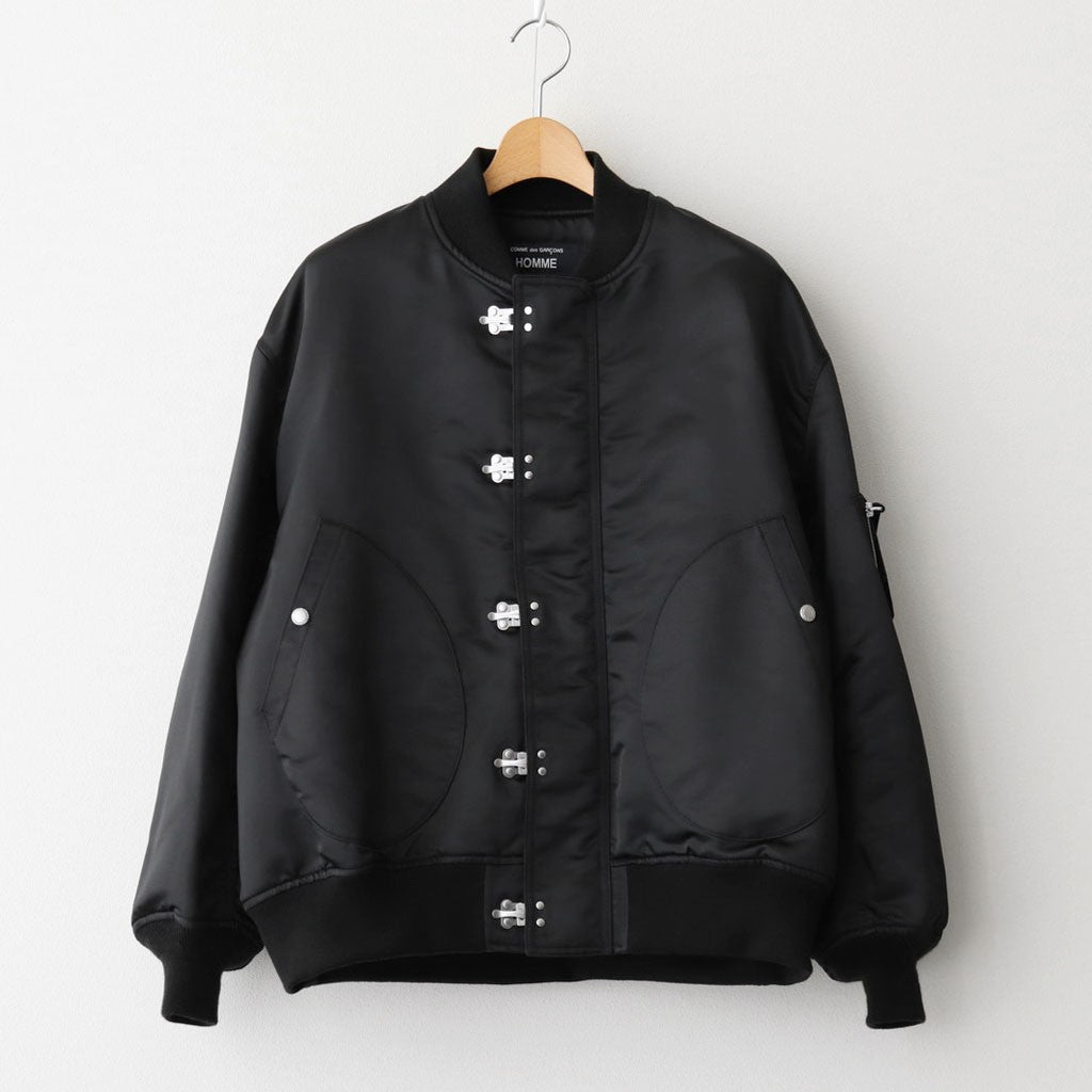 綿ナイロンダブルツイルブルゾン #BLACK [HP-J003-051]