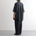 Fine Wool Heather Oversized S/S B.D. Shirt #CHARCOAL [GM261-50319]