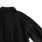 ウールサージ 製品縮絨コート #BLACK [HR-C101-051]