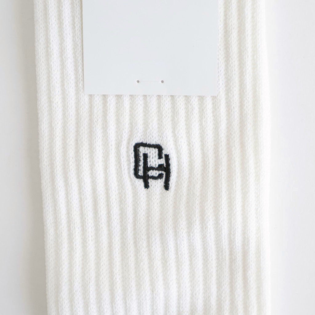 綿パイル刺繍ソックス #WHITE [HQ-K501-051]