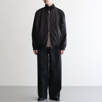 Denim 3pleated Wide-leg Trousers #BLACK [YK25FW01066P]