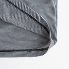 MICRO BORDER L/S TEE #WHITE × BLACK [FSC261-70168]