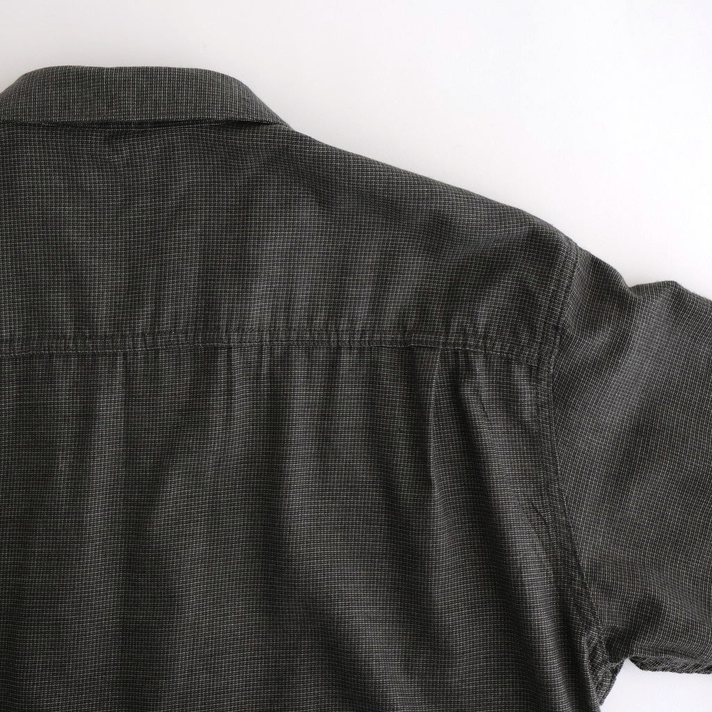 綿チェックジップシャツジャケット #GRAY [HP-B023-051]