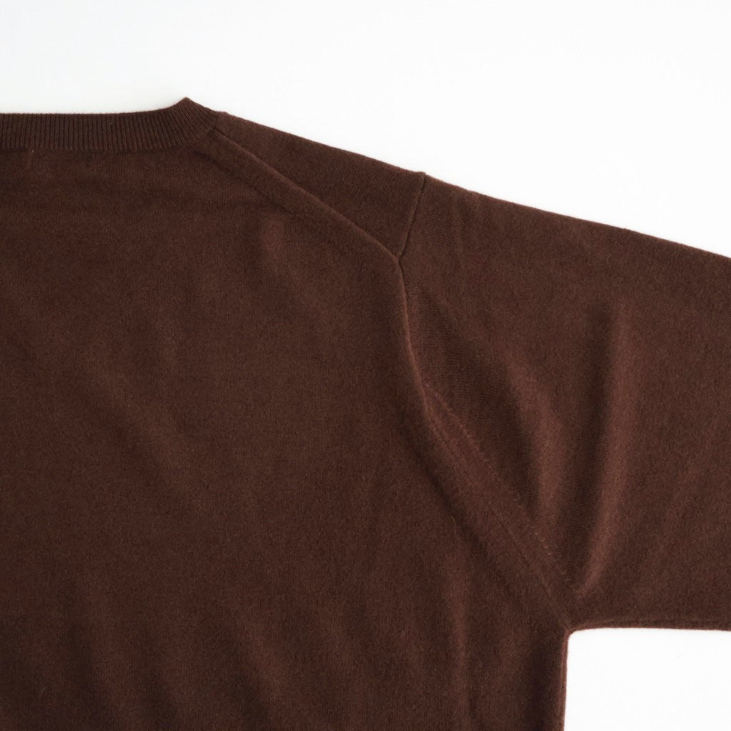 L/S V Neck #BROWN [2603-009]