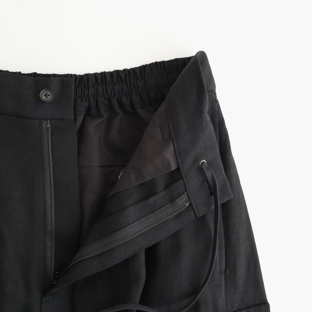 VIS/LI/RA TWILL CARGO TROUSERS #BLACK [ST.1434]