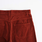 GARMENT-DYED FINX CORDUROY 5P WIDE PANTS #RED BROWN [A26SP01FX]