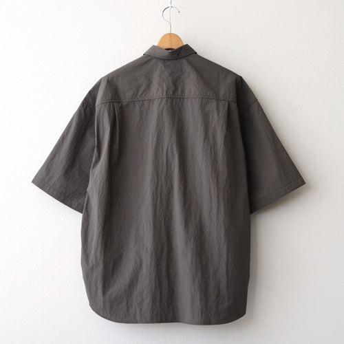 ナイロンタッサー S/S シャツ #KHAKI [HQ-B021-051]