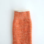 DOUBLE FACE CREW SOCKS ”MERINOWOOL＆ORGANIC COTTON” #ORANGE [R1001-AW25]