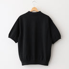 Moss Stitch Polo #Black [2501-011]