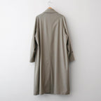 LIGHT WOOL MAX GABARDINE COAT #KHAKI BEIGE CHAMBRAY [A26SC01MG]