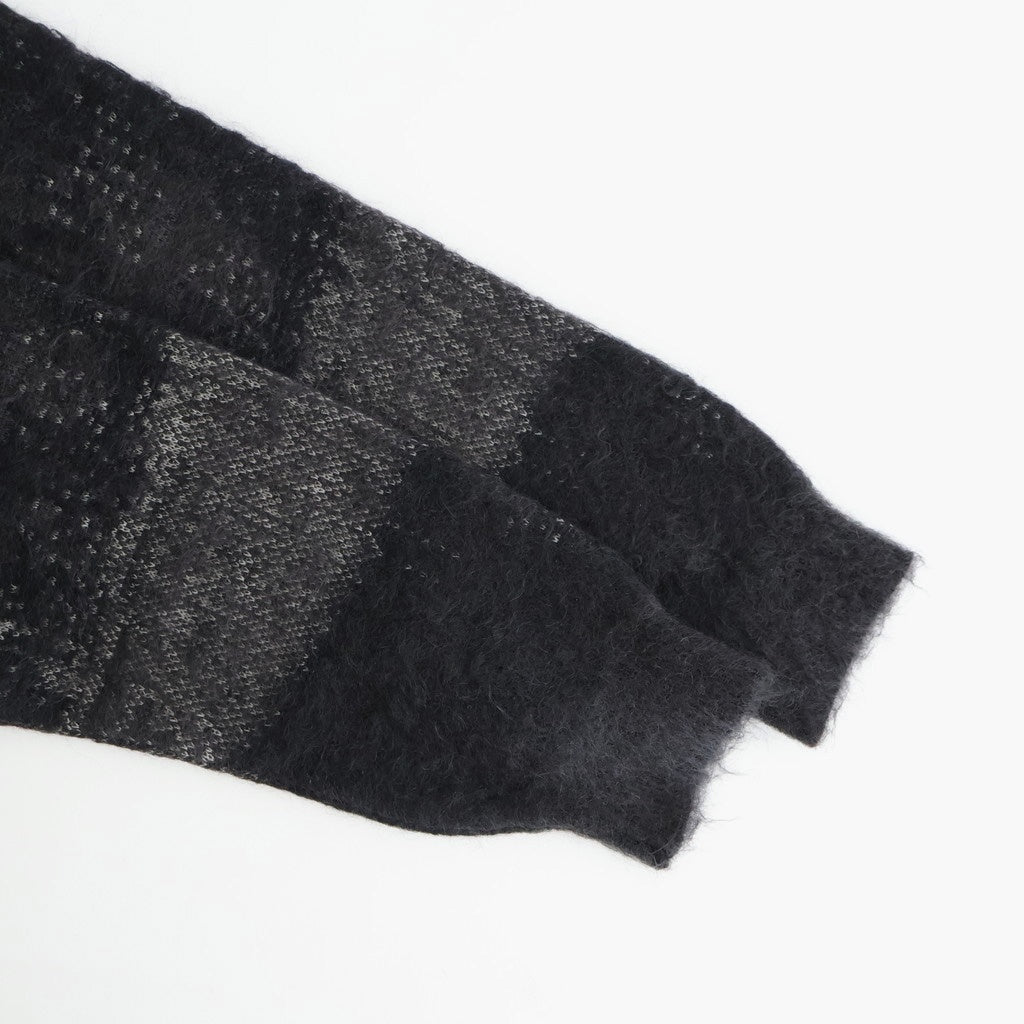 Abstract Jaquard Mohair Sweater #BLACK [YK26SS01236S]