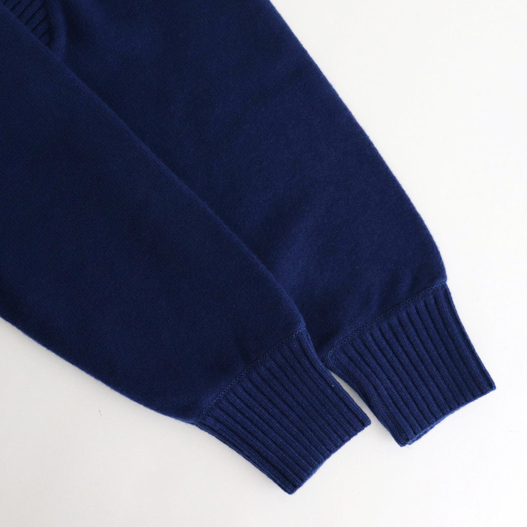 HALF ZIP PULLOVER SWEATER #ROYAL BLUE [YK24FW0833S]