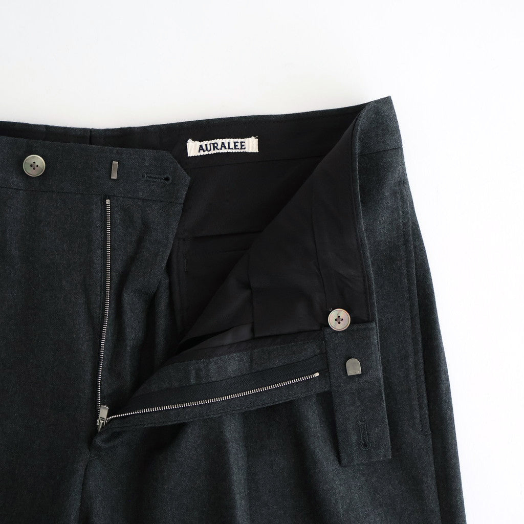 SUPER LIGHT WOOL TWO-TUCK SLACKS #TOP CHARCOAL [A25AP02OS]