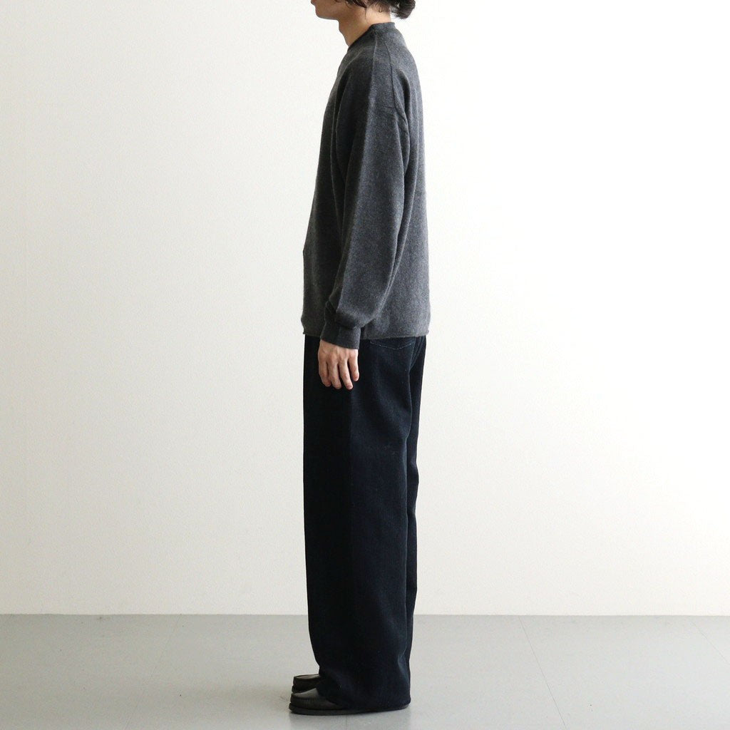 COMFORT TOUCH DOUBLE COLLAR PULLOVER #CHARCOAL GRAY [N0055]