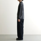 COMFORT TOUCH DOUBLE COLLAR PULLOVER #CHARCOAL GRAY [N0055]