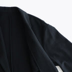 WOOL/CASHMERE FLEECE SINGLE BREASTED JACKET #BLACK [ST.1268]