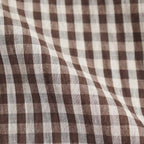 AIRY LIGHT COTTON CHECK P/O SHIRT #BROWN GINGHAM CHECK [A25SS02GC]