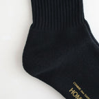 綿パイル刺繍ソックス #BLACK [HQ-K501-051]