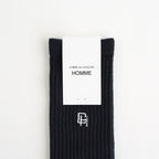 綿パイル刺繍ソックス #BLACK [HQ-K501-051]