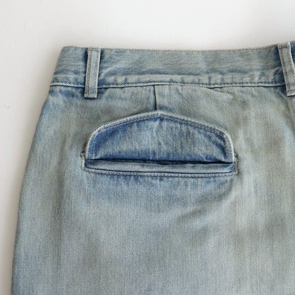 Selvage Denim Two Tuck Pants #INDIGO LIGHT FADE [GU251-40188LB]