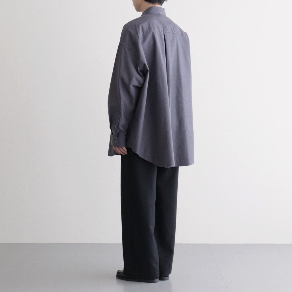 Oxford L/S Oversized B.D Shirt #GRAY [GM261-50021B]