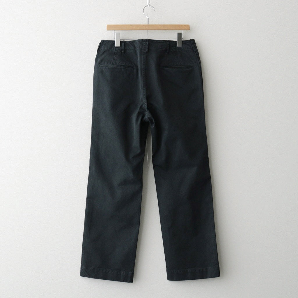 PRODUCT DYED FINX CHINO NARROW PANTS #BLACK [A25AP02CP]