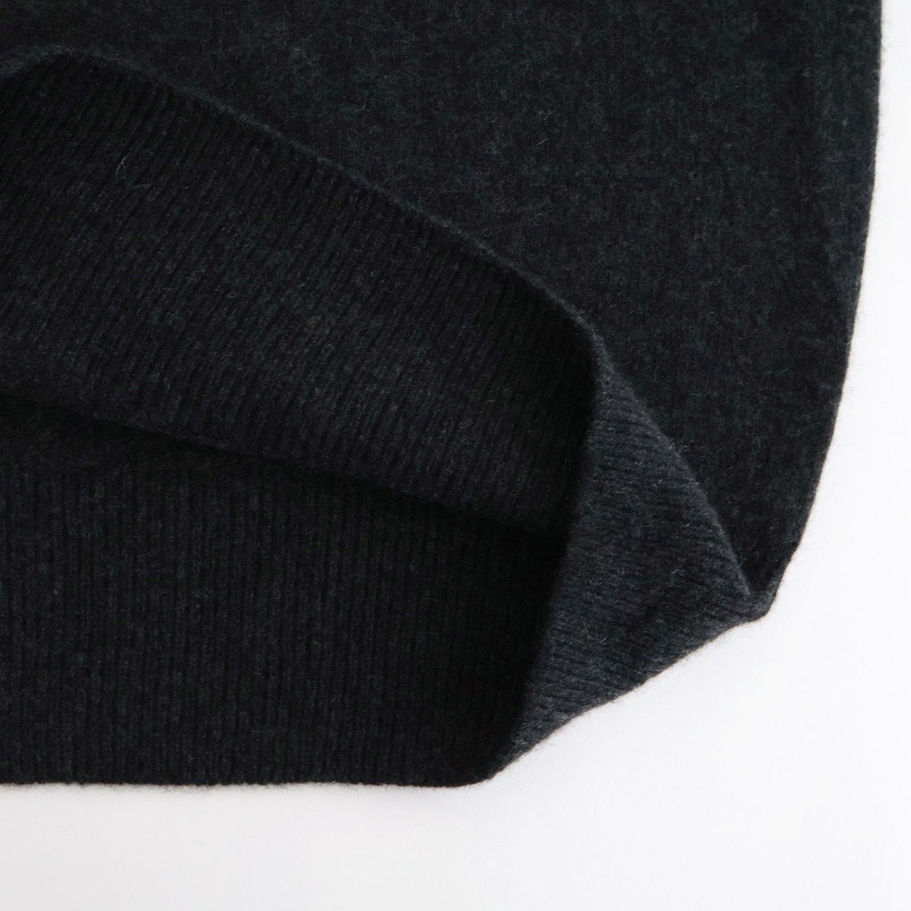 Cashmere Wholegarment Crewneck Sweater #CHARCOAL [YK25FW01116S]