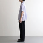 COTTON SHEER KNIT OPEN COLLAR SHIRT #LAVENDER [YK25SS0964S]