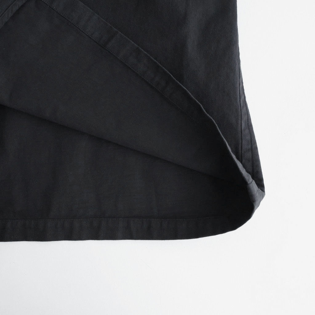 GARMENT-DYED TEXTURED CHINO COAT #BLACK [A26SC01MC]