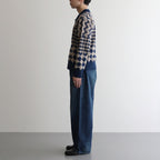 Selvage Denim Two Tuck Pants #INDIGO DARK FADE [GU251-40188DB]