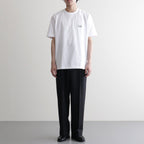 綿天竺 製品プリント S/S Tシャツ #WHITE [HQ-T101-051]