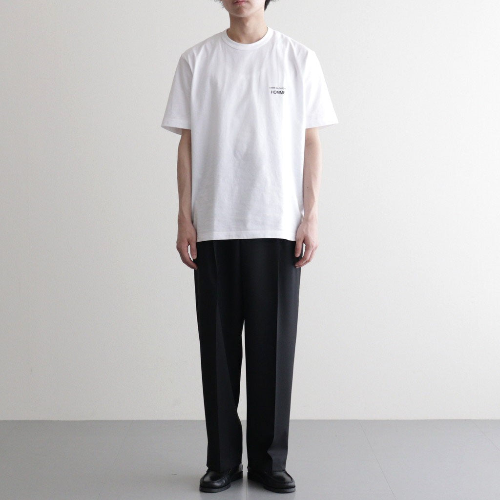綿天竺 製品プリント S/S Tシャツ #WHITE [HQ-T101-051]
