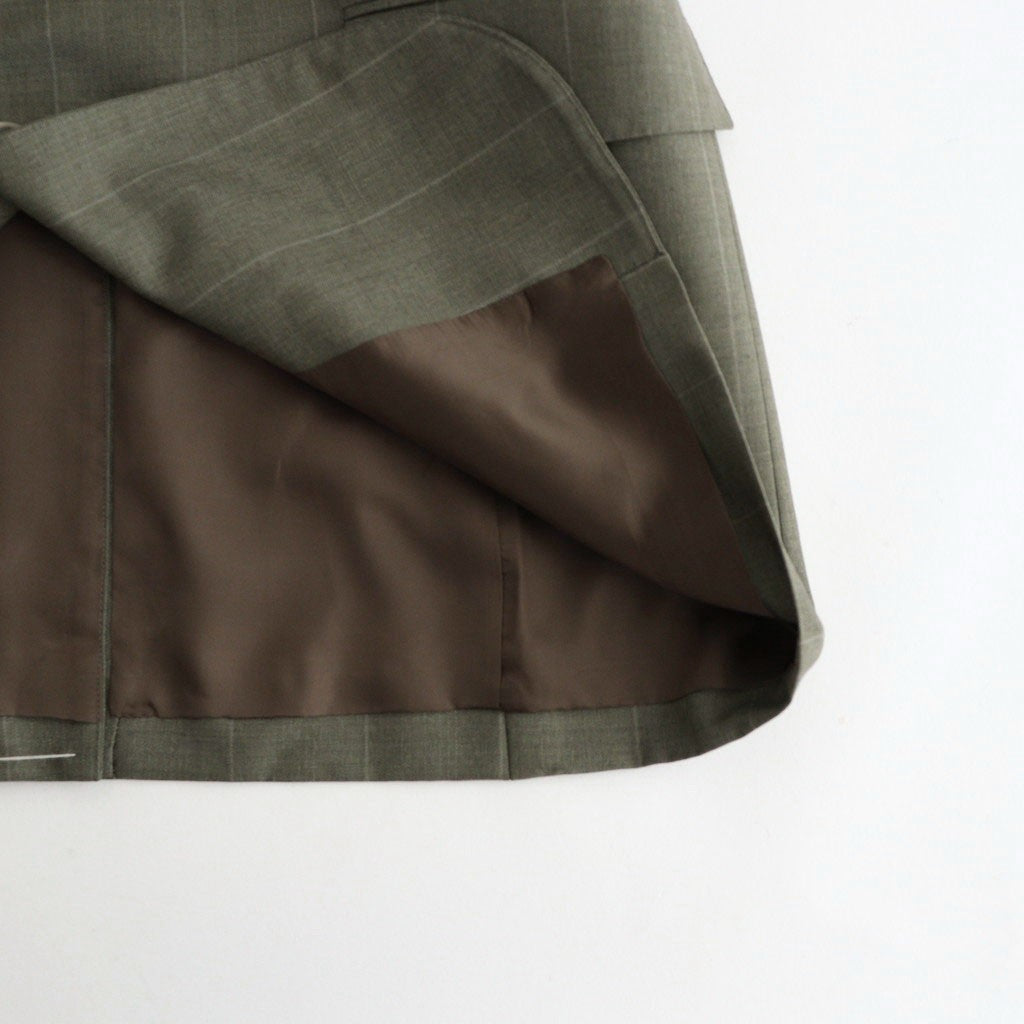 BLUEFACED WOOL JACKET #OLIVE GRAY STRIPE [A26AJ03BS]