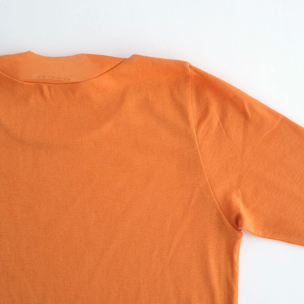 SUPER HIGH GAUGE SHEER RIB L/S TEE #ORANGE [A00T01HF]
